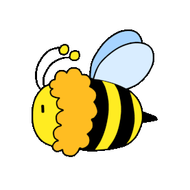 可爱蜜蜂煽翅膀昆虫gif图素材图片