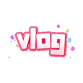 彩色VLOG标题视频博客字体gif图素材