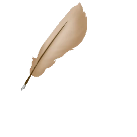 羽毛笔钢笔写字学习gif图素材
