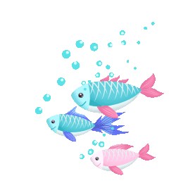 金鱼游动吐泡泡海底世界小鱼gif图素材