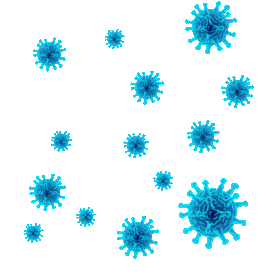 医疗冠状病毒显微蓝色gif图素材图片