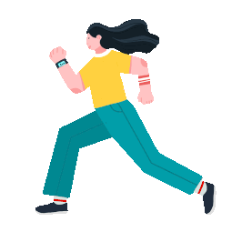 女生跑步奔跑冲刺运动锻炼gif图素材
