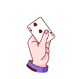 游戏活动打扑克牌手捻纸牌娱乐消遣gif图
