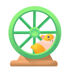 仓鼠跑步宠物电商UI图标icon  
