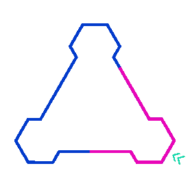 几何三角形边框科技蓝色gif图素材