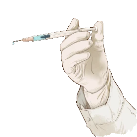 医疗疫情疫苗注射针管打针gif图素材