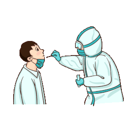 医疗医生护士核酸检测防疫张嘴场景防护服医院gif图素材图片