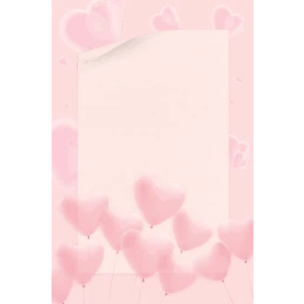 520爱心甜蜜浪漫粉色情人节竖版背景海报H5gif图素材母亲节图片