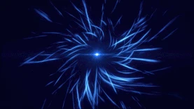 蓝色发光粒子科技光束漩涡视频背景gif图片  