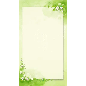 春天简约植物花草边框绿色竖版视频背景gif图素材图片