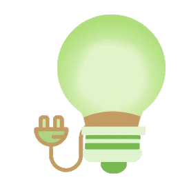 节能环保保护环境节约用电绿色灯泡gif图素材