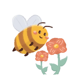 春天蜜蜂动物采蜜花朵gif图素材春分