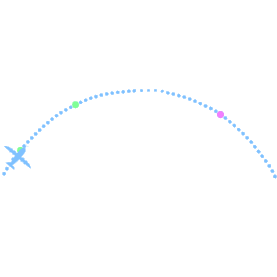 交通运输飞机航线简约旅行路线图gif图素材