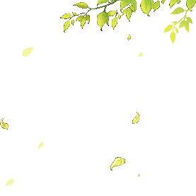 春天叶子风吹树叶绿叶唯美漂浮飘落绿色gif图素材图片