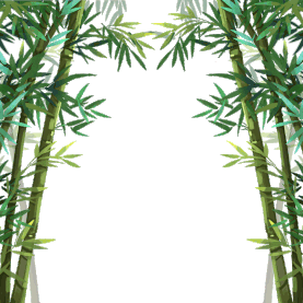唯美中国风意境竹林风景边框装饰gif图素材图片
