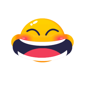 emoji可爱黄脸笑脸哈哈大笑卡通表情包gif图素材