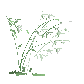竹子竹叶春天植物古风水墨gif图素材