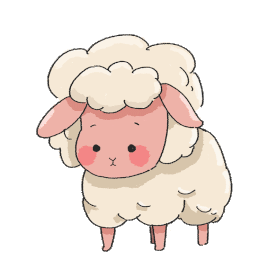 绵羊眨眼动物gif图素材