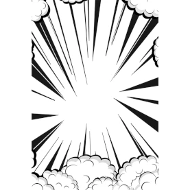 漫画爆炸射线放射状视频海报H5竖版背景gif图素材图片