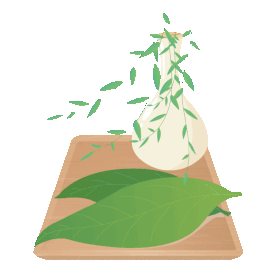 清明节清明特色美食青团柳条卡通绿色gif图素材图片