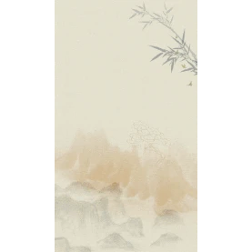中国风底纹山水水墨文竹竖版视频背景海报gif图素材图片