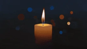 蜡烛火苗灯光祭奠祭祀哀悼gif图素材图片