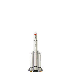 航天日中国航天火箭长征五号发射gif图素材
