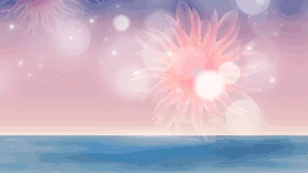 粉色花朵唯美光效简约视频背景gif图素材图片