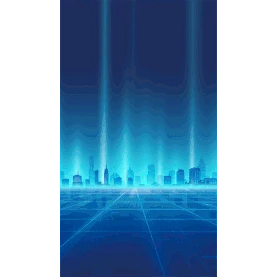 科技商务大气深蓝色城市光效竖版视频背景海报gif图素材图片