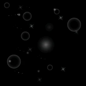 星光星星闪亮气泡光效漂浮卡通白色gif图素材