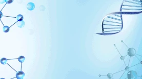 医疗科技学术实验化学美容螺旋分子结构蓝色简约视频背景gif图素材