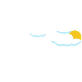 天气晴转多云太阳飘过卡通gif图素材