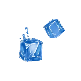 冰块碰撞晃动蓝色gif图素材