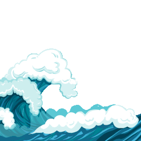 海浪乘风破浪蓝色浪花波浪国潮gif图素材海 