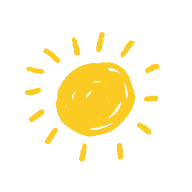 夏天太阳阳光炎热手绘gif图素材