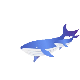 海洋生物动物鲸鱼卡通gif图素材