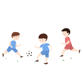 学生踢足球运动卡通gif图素材图片
