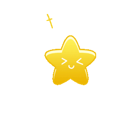 黄色星星跳跃开心点缀装饰图卡通可爱gif图素材
