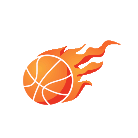 体育运动赛事火焰篮球图标卡通gif图素材图片