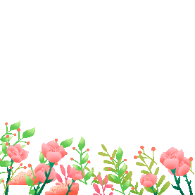 鲜花花丛花卉花朵花植物底边卡通gif图素材