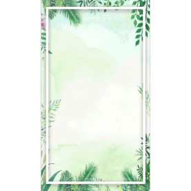 夏天夏日小清新植物竖版视频背景海报边框gif图素材图片