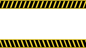 黄黑警戒线视频边框gif图素材