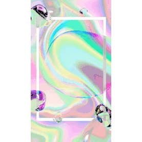 镭射酸性彩色气泡唯美竖版视频背景海报动图gif