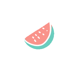 夏天水果西瓜装饰贴纸卡通动图gif