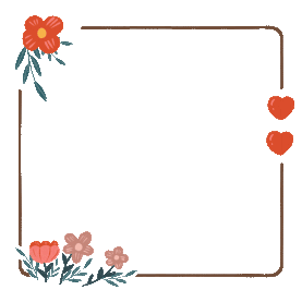 情人节母亲节520花朵植物边框可爱gif图素材