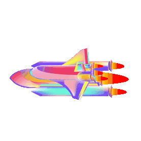 航天战斗机飞机火箭彩色gif图素材图片