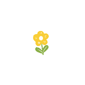 黄色花朵花小花手账贴纸vloggif图素材图片