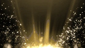 粒子光效大气金色发光光斑光点视频背景gif图素材