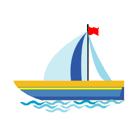 交通工具帆船轮船航行海面扬帆起航船gif图素材