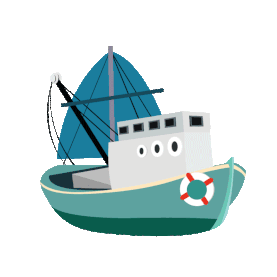 交通工具海面水面蓝色帆船gif图素材